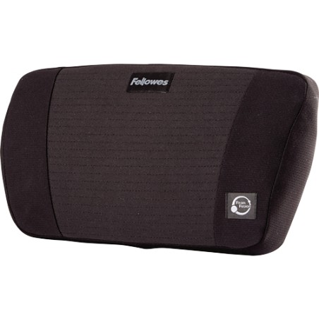 ✅ Coussin lombaire Fusion PlushTouch de Fellowes - Réglable par sangle à boucle - Noir en stock