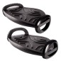 Repose-pieds Smart Rocker de Fellowes - Double base circulaire - Aide à corriger la circulation - Surface à effet de massage