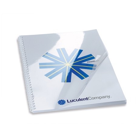 ✅ GBC HiClear Lot de 100 couvertures de reliure A4 - 180 microns - Couleur transparente couleur en stock