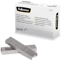 ✅ Fellowes Agrafes 26/6 - Demi-charge - 5000 agrafes couleur en stock