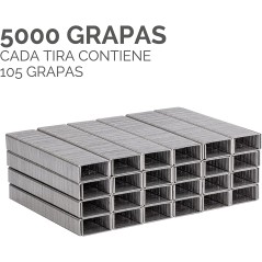 Fellowes Agrafes 26/6 - Demi-charge - 5000 agrafes