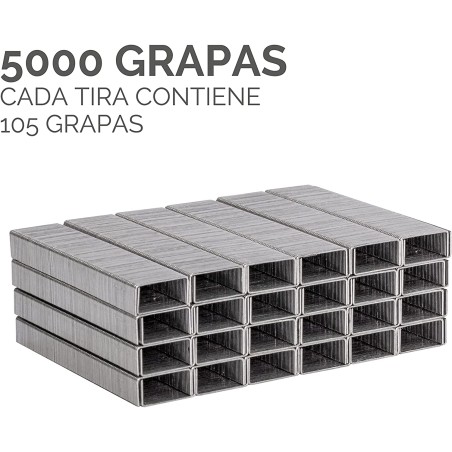 Fellowes Agrafes 26/6 - Demi-charge - 5000 agrafes