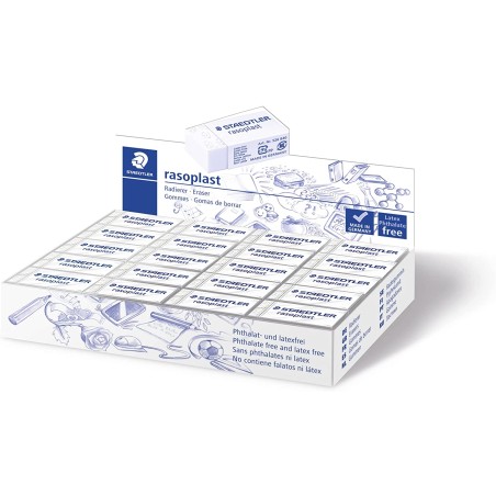 Boîte gommes Staedtler Rasoplast x40
