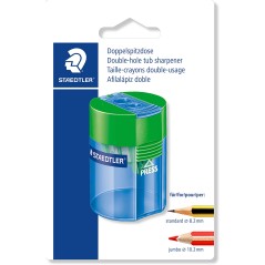 ✅ Staedtler 512 Taille-crayon en plastique à double usage couleur en stock