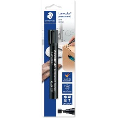 ✅ Staedtler Lumocolor 350 Marqueur permanent avec pointe biseautée - Pointe 2-5 mm - Encre anti-séchage - Rech en stock
