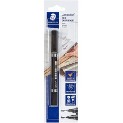 ✅ Staedtler Lumocolor 358 Marqueur permanent à double pointe - Lignes d'environ 0,6 mm et 1,5 mm - Séchage rap en stock