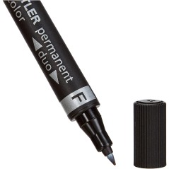 ✅ Staedtler Lumocolor 358 Marqueur permanent à double pointe - Lignes d'environ 0,6 mm et 1,5 mm - Séchage rap en stock