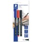 Marqueurs permanents Staedtler Lumocolor 317 - Lot de 3 - 1 mm