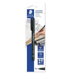 ✅ Staedtler Lumocolor Permanent 317 Marqueur permanent à pointe fine - Ligne de 1 mm - Pour presque toutes les en stock