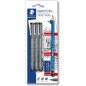 Marqueurs noirs calibrés Staedtler Pigment Liner 308 | Lot de 3
