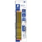 Crayons graphite 2HB hexagonaux Staedtler Noris 120 - Lot de 4