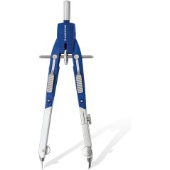 Compas de précision Staedtler Mars 552 02 - Diamètre maximum 350 mm - Boussole à réglage rapide - Pieds articulés - Aiguille