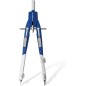 Compas de précision Staedtler Mars 552 02 - Diamètre maximum 350 mm - Boussole à réglage rapide - Pieds articulés - Aiguille