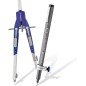 Compas de précision Staedtler Mars 552 02 - Diamètre maximum 350 mm - Boussole à réglage rapide - Pieds articulés - Aiguille