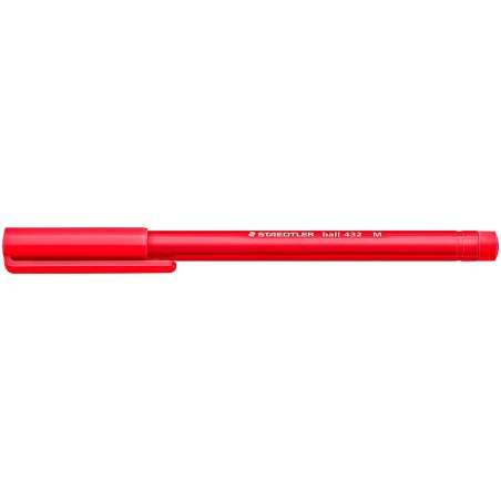 stylo bille rouge Staedtler capuchon