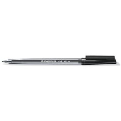 stylo bille Staedtler argent noir