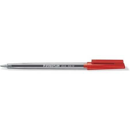 Stylo bille Staedtler capuchon rouge