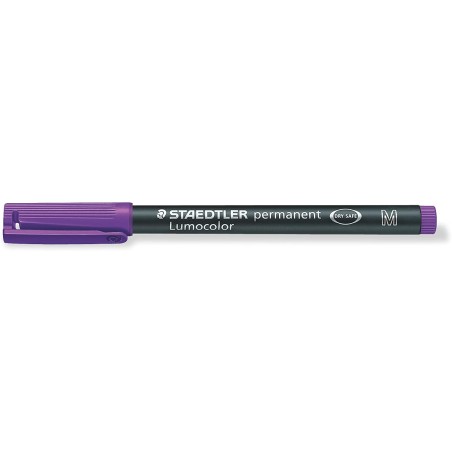 ✅ LOT de 10 Staedtler Lumocolor 317 Marqueur permanent - Pointe ronde moyenne - Course 1 mm environ - Capuchon a en stock