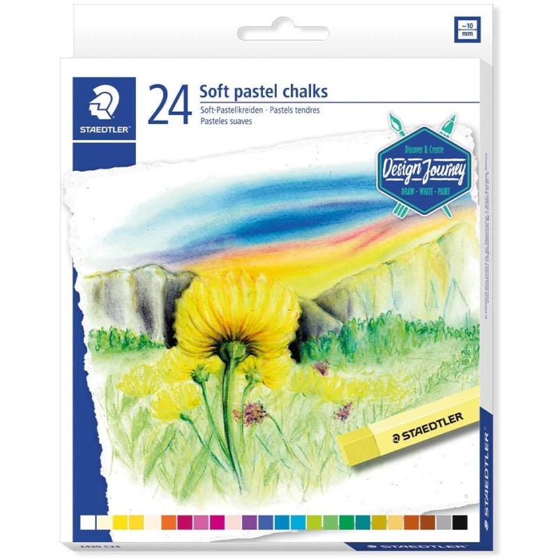 Staedtler Lot de 24 Craies Pastel Douces