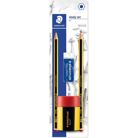 set papeterie Staedtler crayons gomme