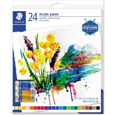 Staedtler 24 tubes peinture acrylique