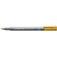 stylo pinceau métallique Staedtler argent or