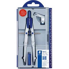 compas précision Staedtler bleu argent