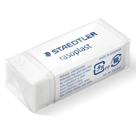 gomme blanche Staedtler étui transparent
