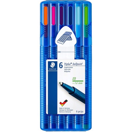 Stylos bille Staedtler six couleurs