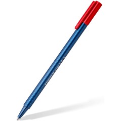 stylo bille bleu capuchon rouge
