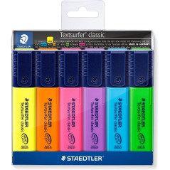 Surligneurs Staedtler Textsurfer six couleurs