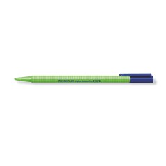 stylo bille vert capuchon bleu