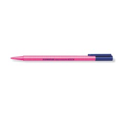 stylo bille rose capuchon bleu