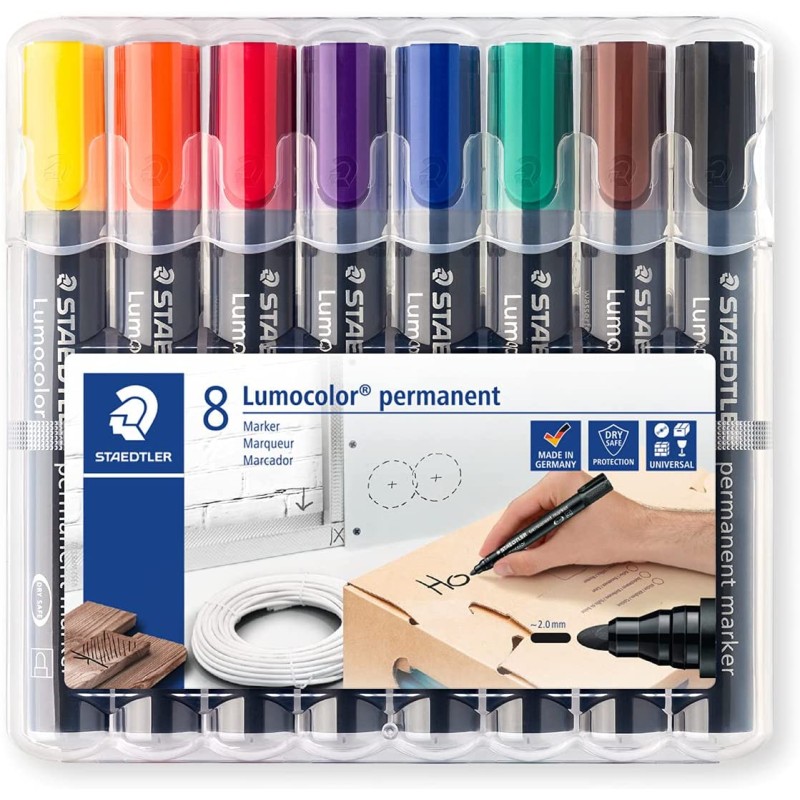 LOT de 8 Staedtler Lumocolor Permanent LOT de 8 Staedtler Lumocolor Permanent
