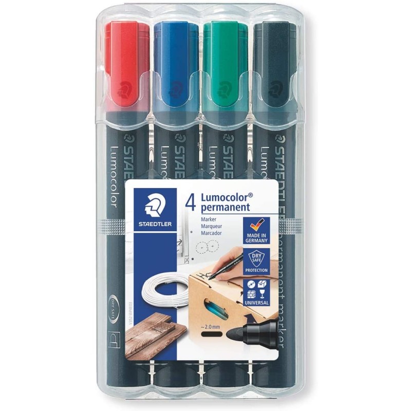 LOT de 4 Staedtler Lumocolor Permanent LOT de 4 Staedtler Lumocolor Permanent