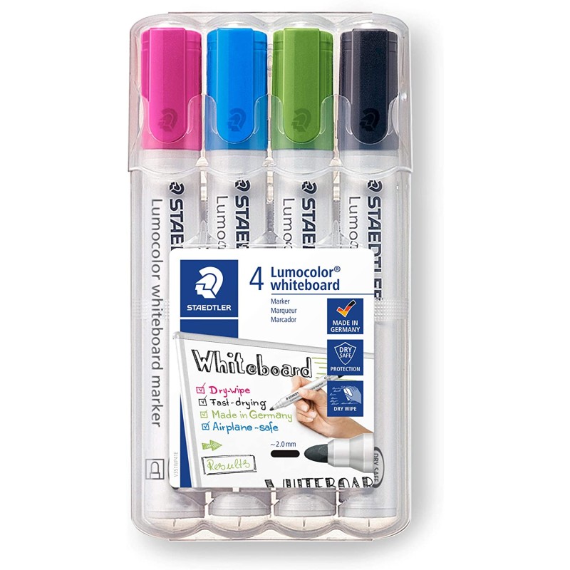 LOT de 4 Marqueur tableau blanc Staedtler