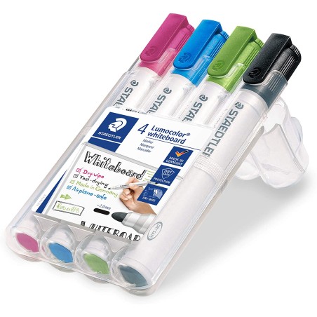 LOT de 4 Marqueur tableau blanc Staedtler