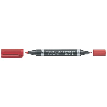 marqueur double pointe rouge Staedtler