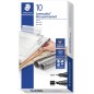 Marqueur permanent Staedtler Lumocolor - Lot de 10