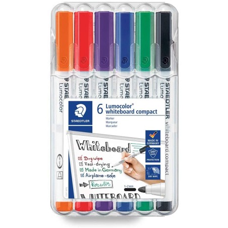 ✅ LOT de 6 Marqueur tableau blanc Staedtler couleur en stock