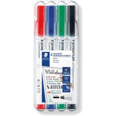 ✅ LOT de 4 Marqueur tableau blanc Staedtler couleur en stock
