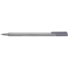 ✅ LOT de 10 Staedtler Triplus Fineliner 334 Stylo Fineliner - Ligne 0,3 mm - Encre à base d'eau - Couleur gris en stock