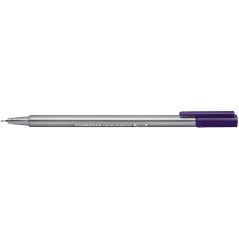 ✅ LOT de 10 Staedtler Triplus Fineliner 334 Stylo Fineliner - Ligne 0,3 mm - Encre à base d'eau - Couleur viole en stock