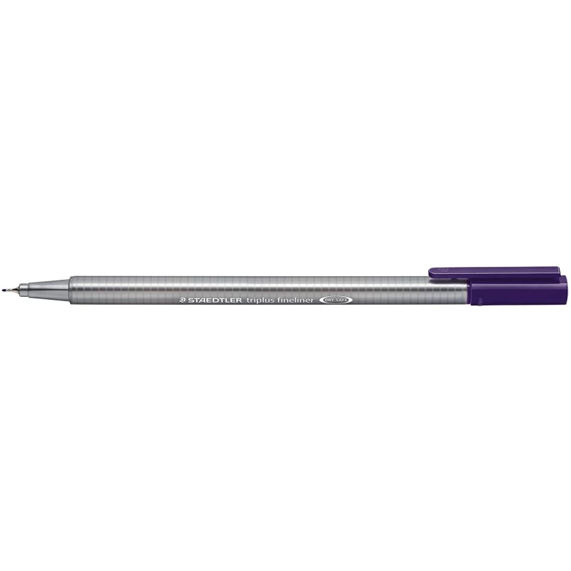 Fineliner Staedtler Triplus 334 - Lot de 10 - Violet rougeâtre