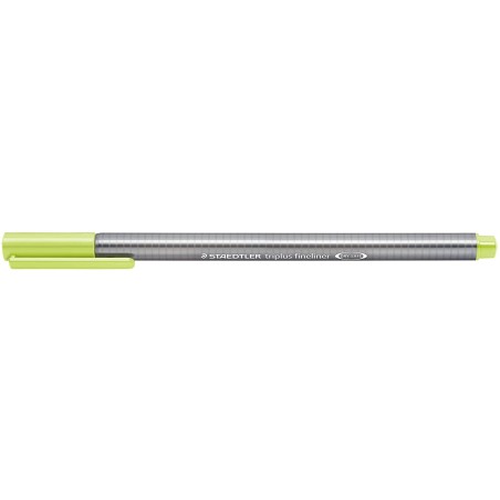 Fineliner Staedtler Triplus 334 - Lot de 10 - Vert citron 0,3 mm