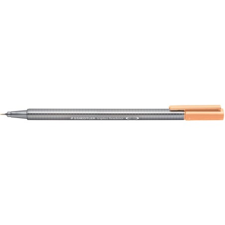 ✅ LOT de 10 Staedtler Triplus Fineliner 334 Stylo Fineliner - Ligne 0,3 mm - Encre à base d'eau - Couleur orang en stock