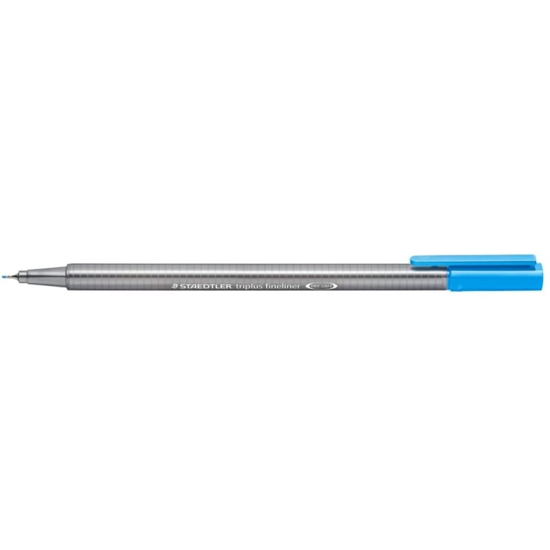 Fineliner Staedtler Triplus 334 - Lot de 10 - Bleu clair 0,3 mm

