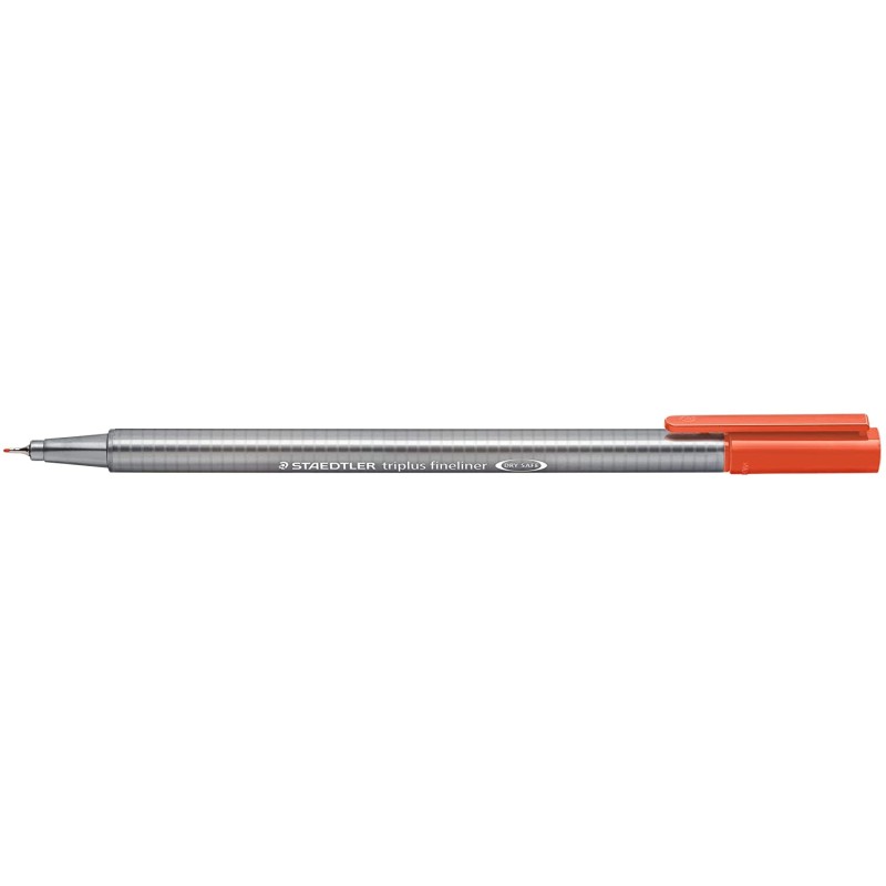 Fineliner Staedtler Triplus 334 - Lot de 10 - Rouge écarlate 0,3 mm