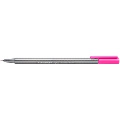 ✅ LOT de 10 Staedtler Triplus Fineliner 334 Stylo Fineliner - Ligne 0,3 mm - Encre à base d'eau - Couleur rose en stock