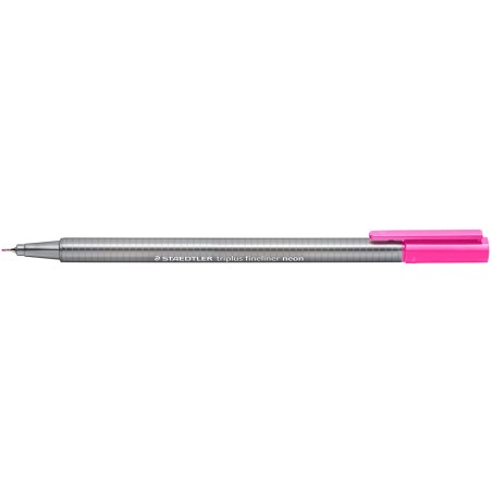 ✅ LOT de 10 Staedtler Triplus Fineliner 334 Stylo Fineliner - Ligne 0,3 mm - Encre à base d'eau - Couleur rose en stock